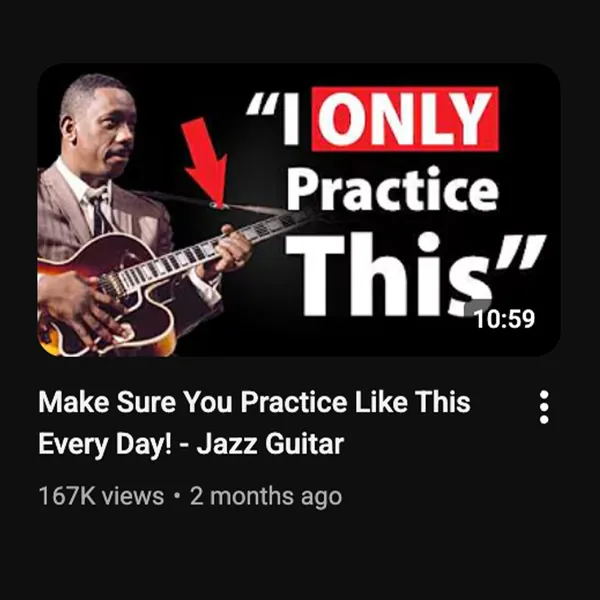 Jens’s “I ONLY Practice This” video at 167K views